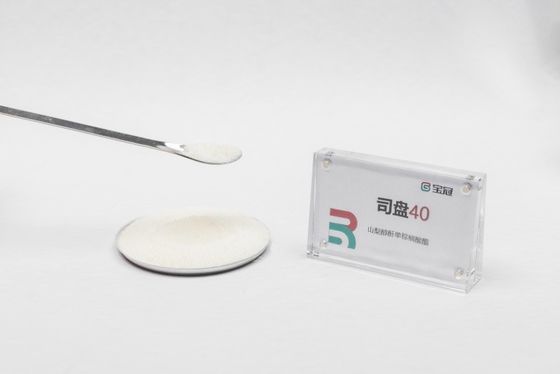 Un buon prezzo. Sorbitano monopalmitato, o palmitato di sorbitano, formula molecolare C22H42O6, solido granulare giallo chiaro, valore HLB 6.7, stabilizzatore, ispessitore, lubrificante, addolcitore, agente di finitura, disperdente in linea