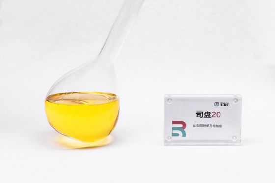 Un buon prezzo. Sorbitano monolaurato o sorbitano laurato C18H34O6 valore HLB 8,6 ambra liquido viscoso umidificante emulsionante stabilizzatore in linea
